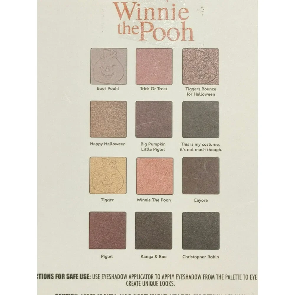 Disney Winnie The Pooh Happy Halloween 12 Color Eyeshadow Palette With Mirror